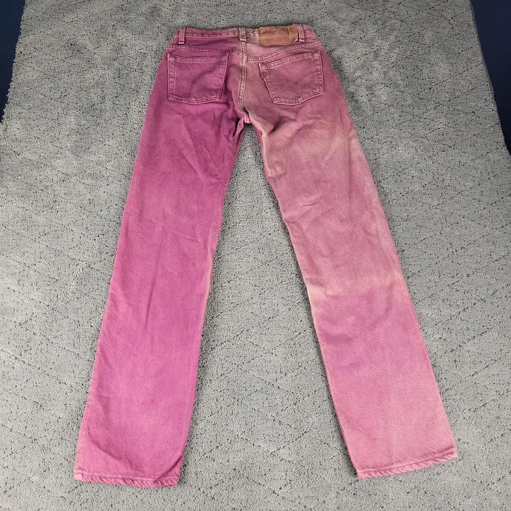VTG Levis 501 Jeans Mens 29x32 Purple 501-0648 Button Fly Made In USA 90s 1994
